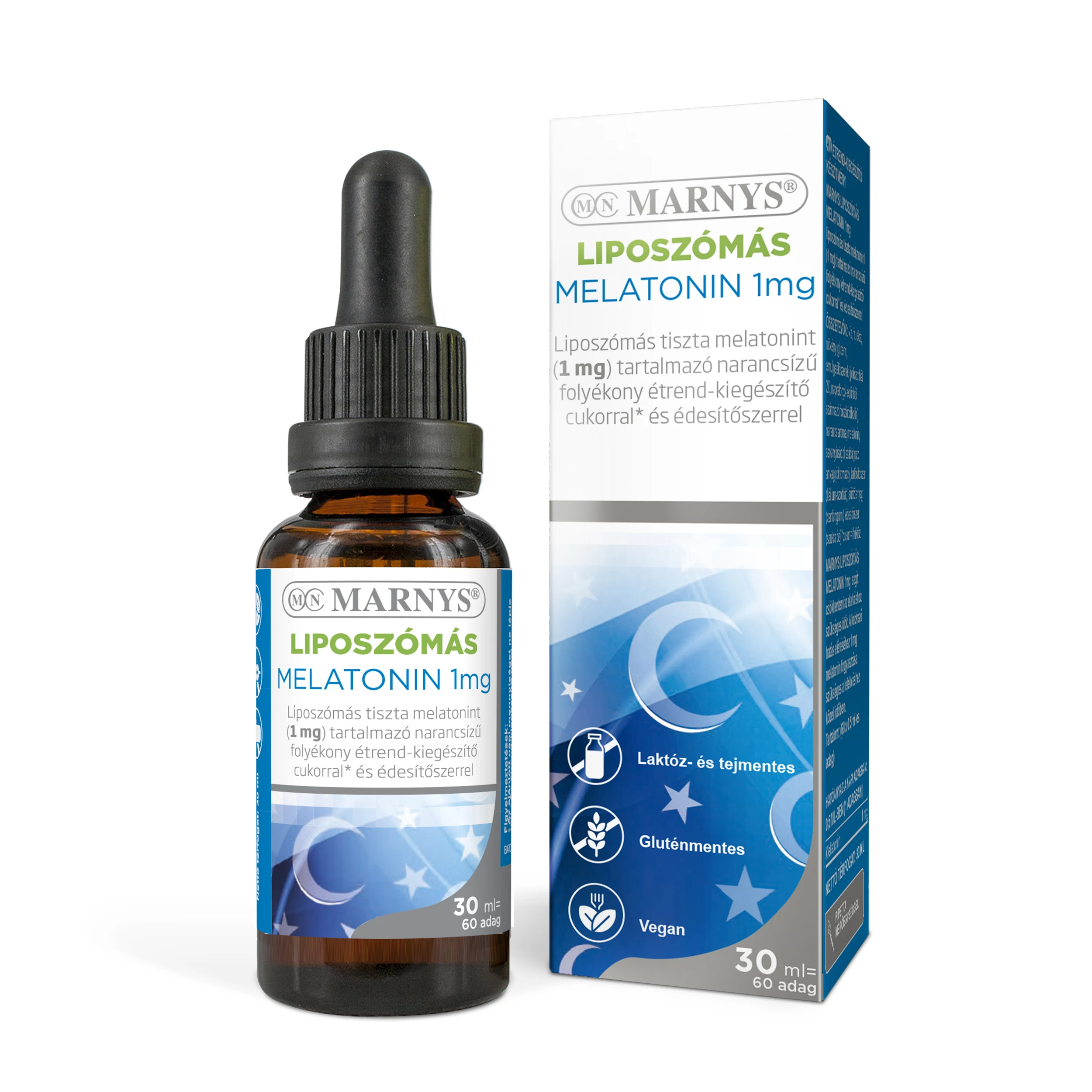 Marnys vitahelp liposzómás melatonin 1mg étrend-kiegészítő csepp 30 ml