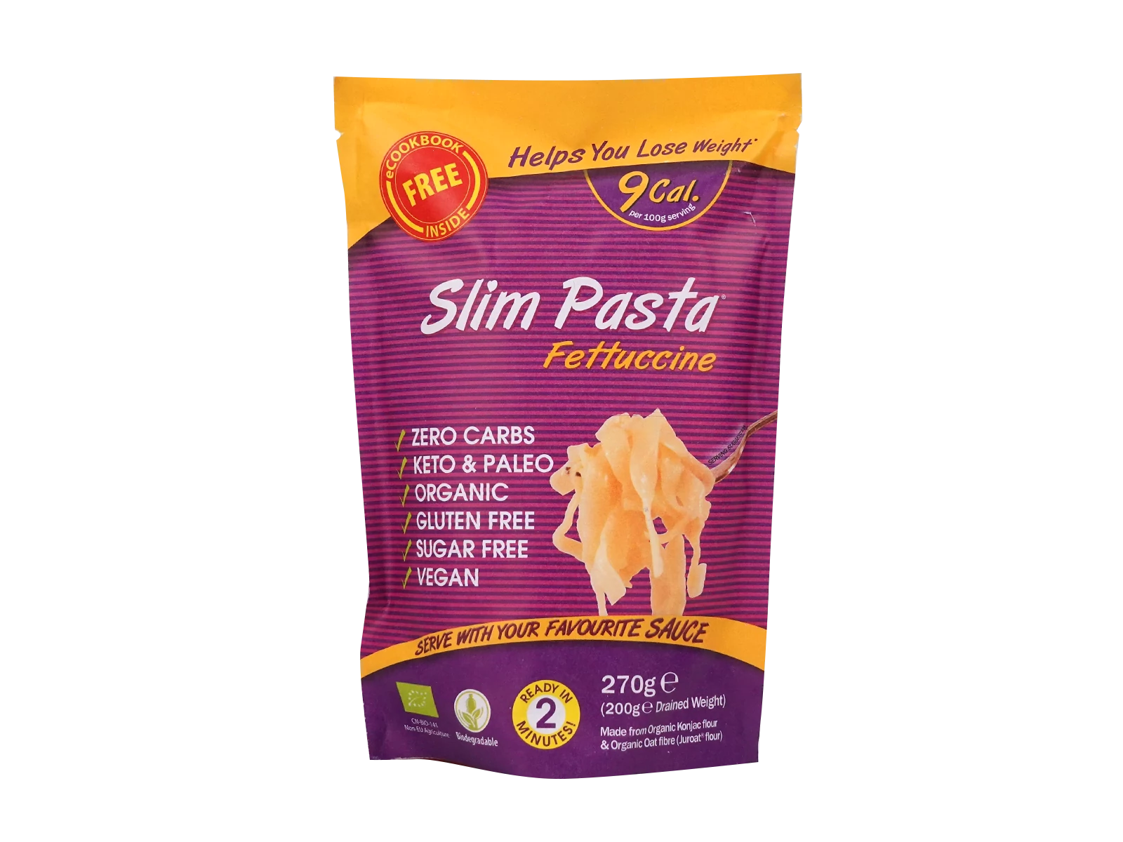 Slim pasta fettuccine szélesmetélt 270 g