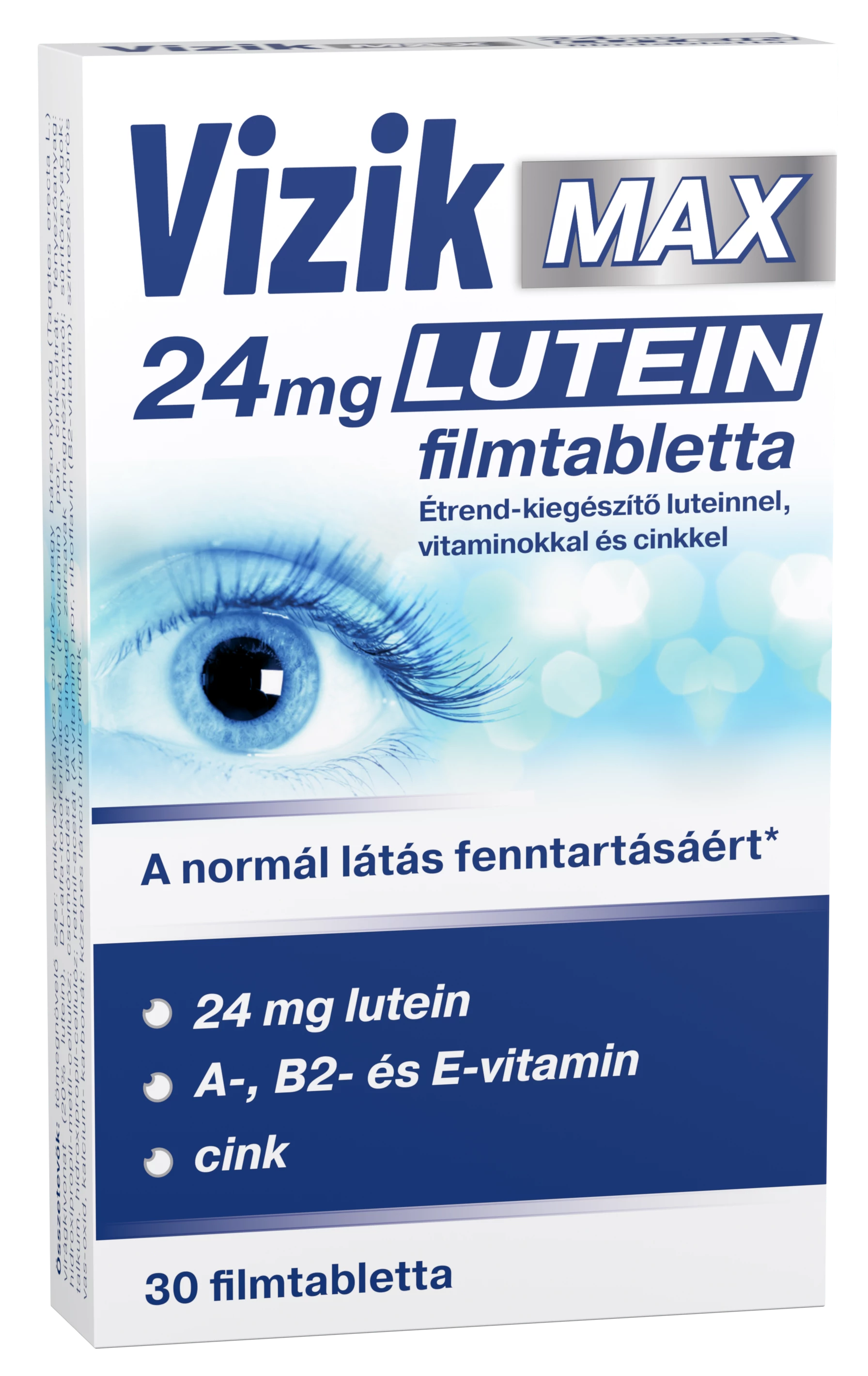 Vizik max 24mg lutein étrend-kiegészítő luteinnel, vitaminokkal és cinkkel 30 db