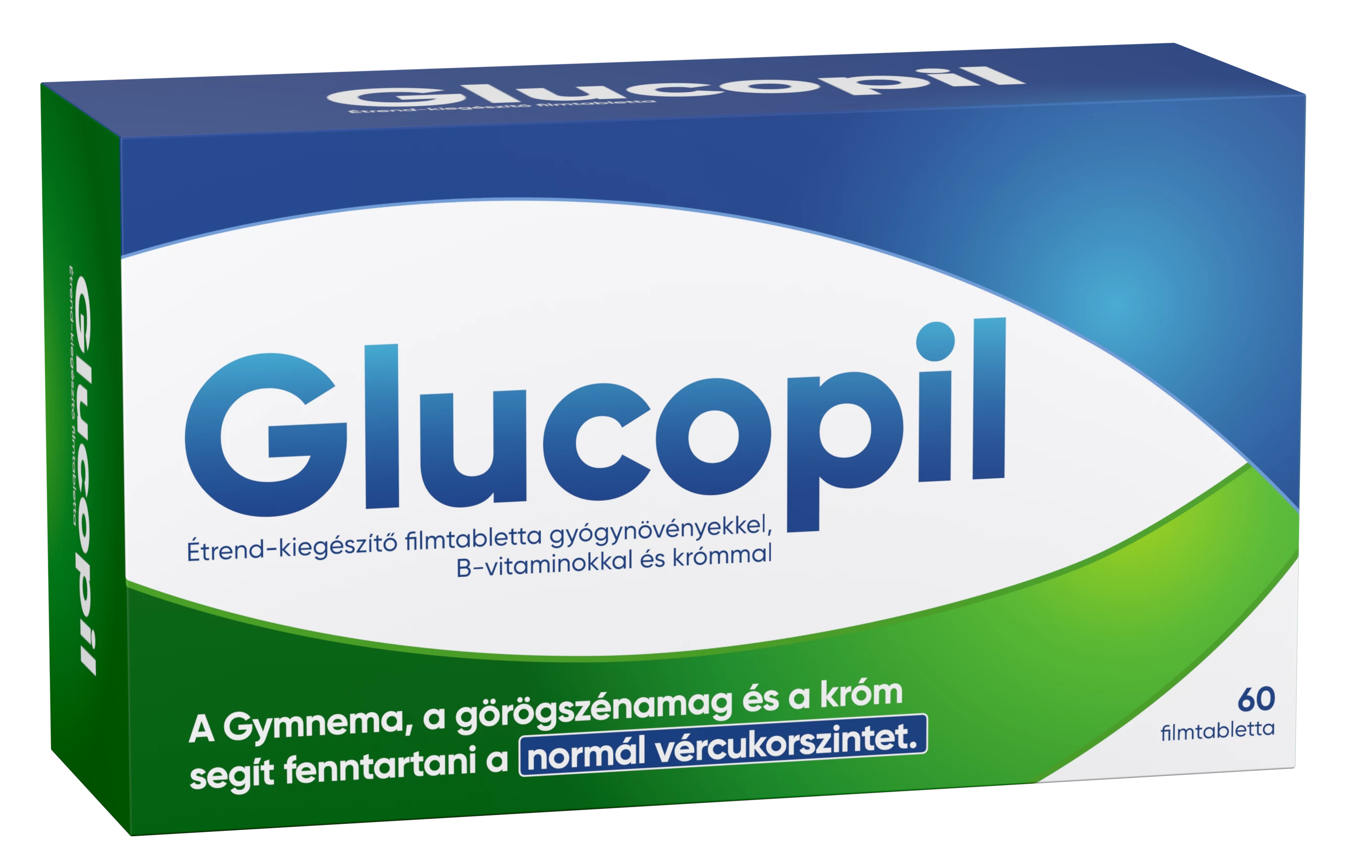 Glucopil étrend-kiegészítő gyógynövényekkel, b-vitaminokkal és krómmal filmtabletta 60 db