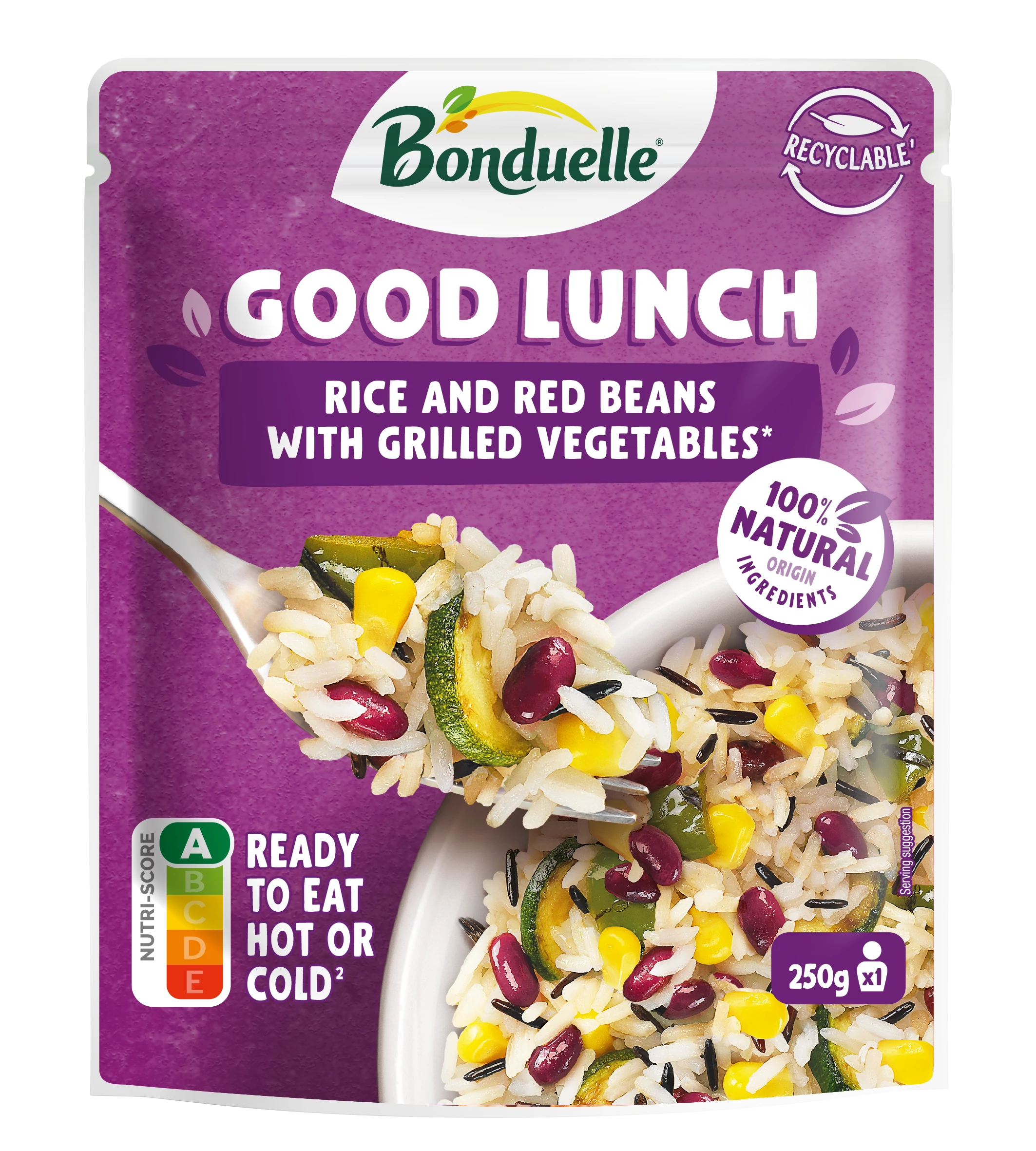 Bonduelle good lunch rizs és vörösbab 250 g