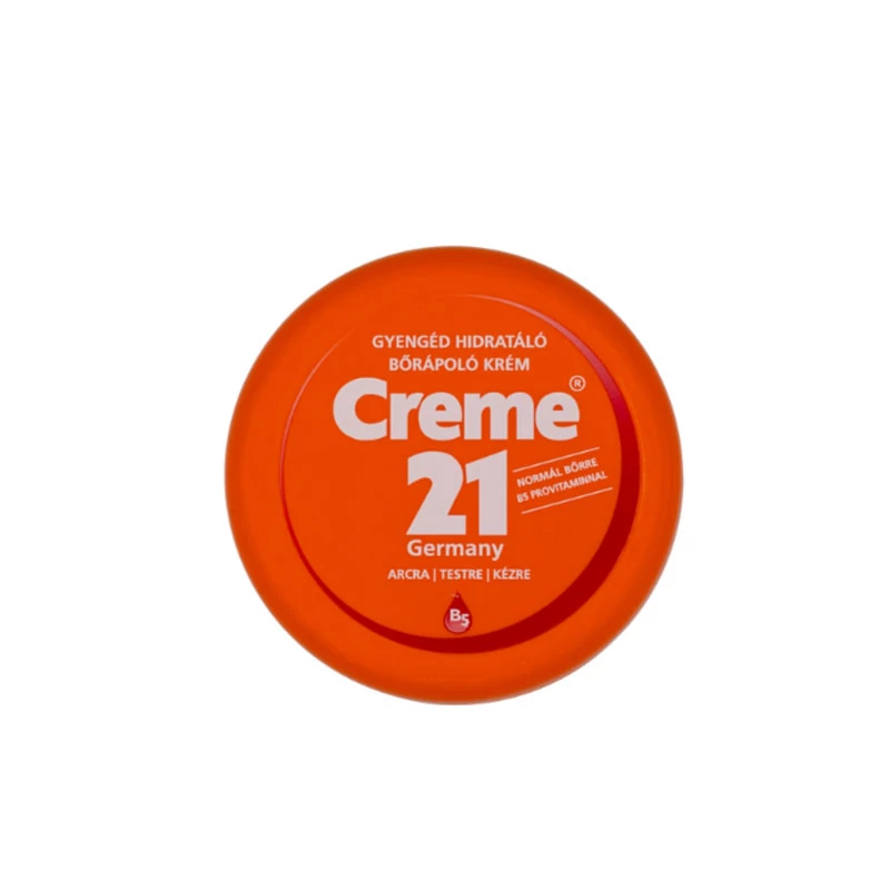 Creme21 gyengéd hidratáló bőrápoló krém normál bőrre b5 provitaminnal arcra, testre, kézre 150 ml