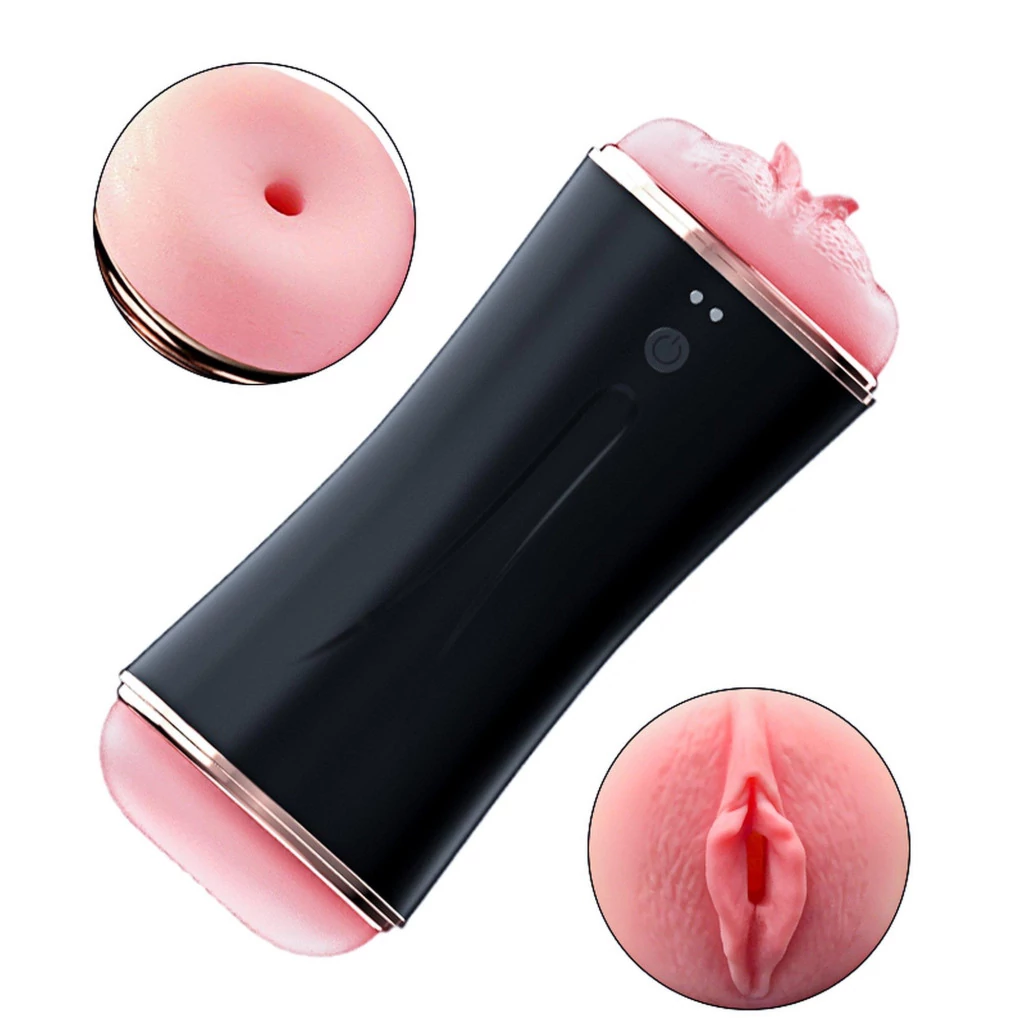 Masturbator-Vibrating Masturbation Cup USB 7 function + Interactive Function / Double Ends